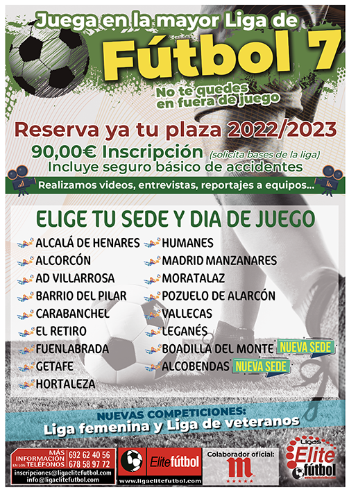 CARTEL TEMPORADA 22/23 ELITEFUTBOL!!